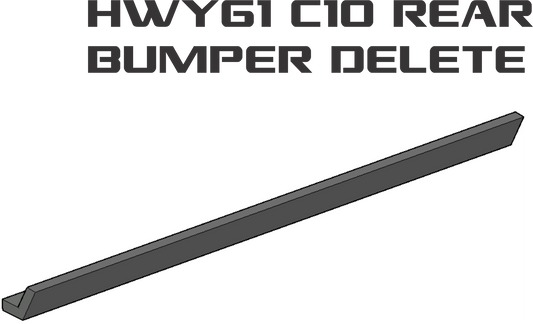 1970 C10 HWY61 rear bumper delete panel