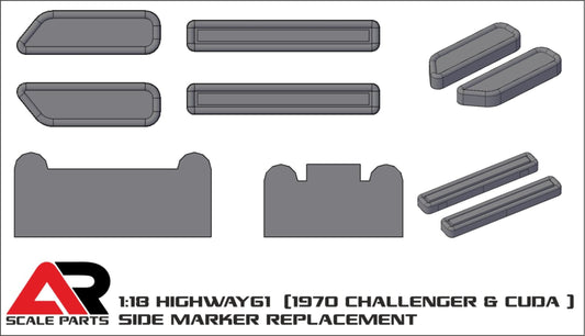 HWY61 challenger / cuda 1970 side markers