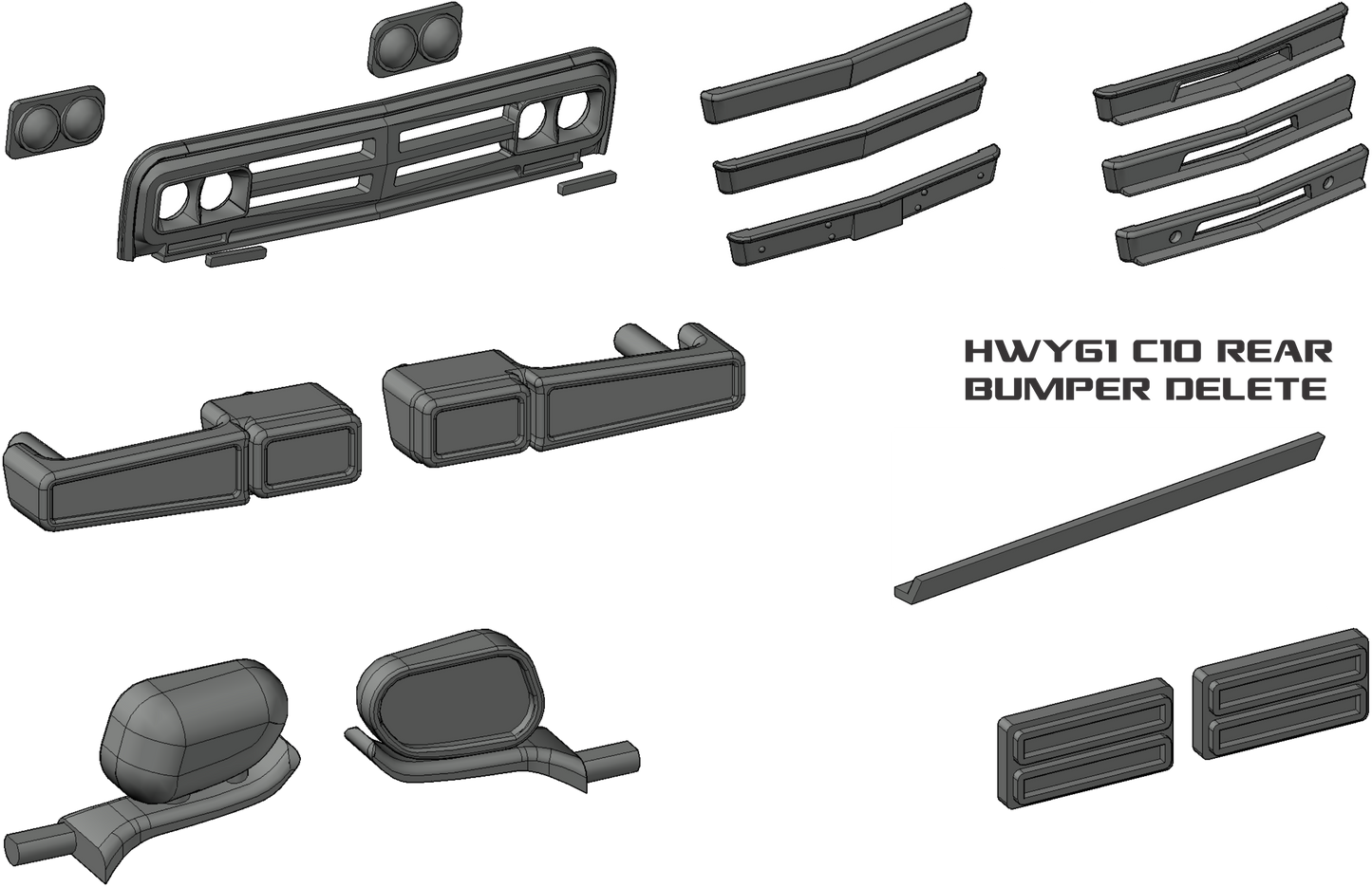 1970 C10 HWY61 rear bumper delete panel