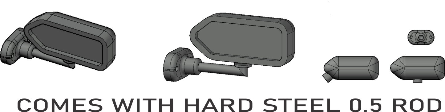 F1 style side new mirrors