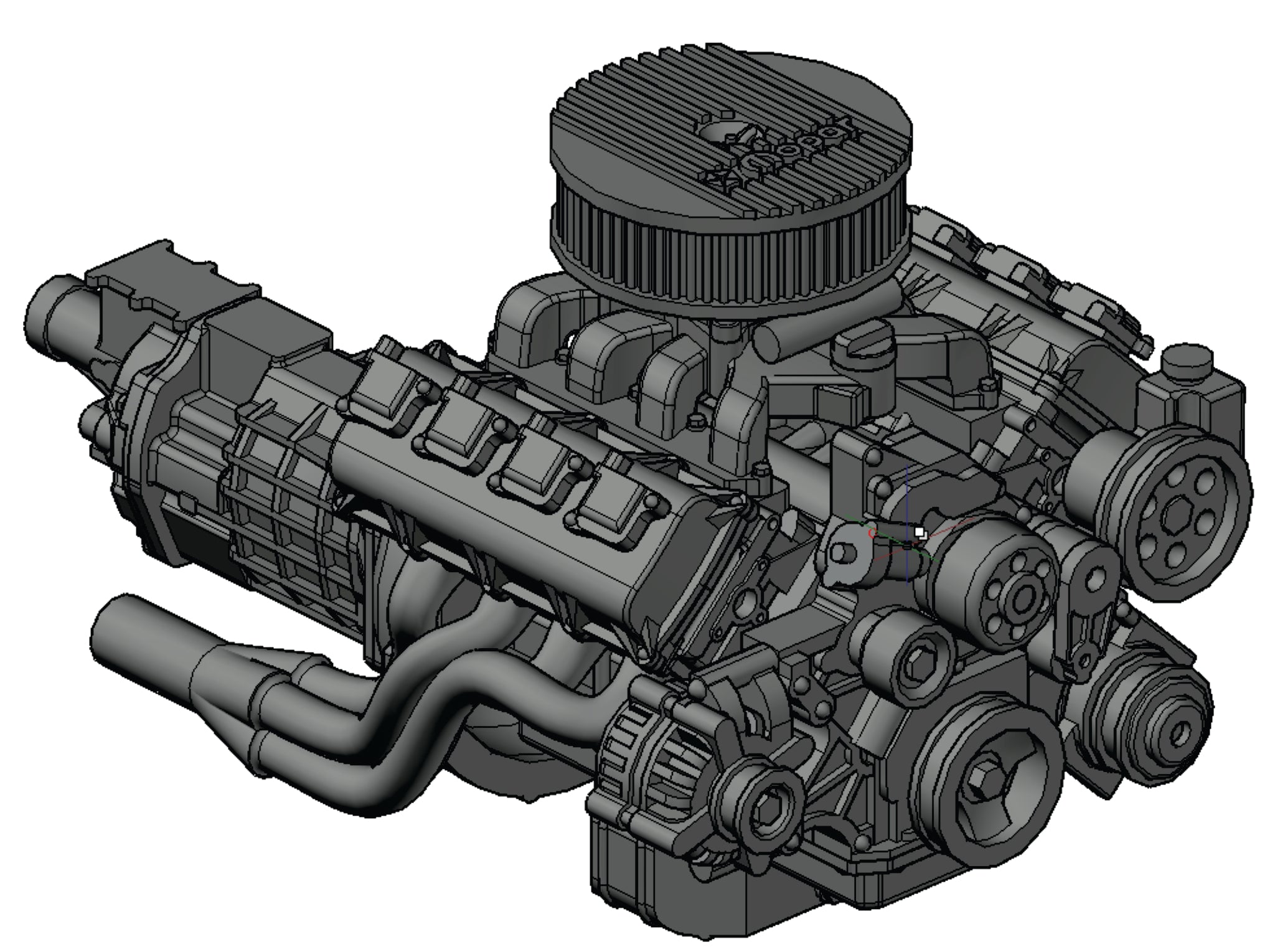 HEMI 392 single plan VER. – AR scale parts